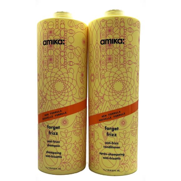 Amika Forget Frizz Anti-Frizz Shampoo & Conditioner33.8 fl.oz Duo